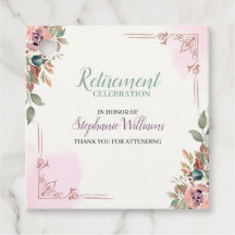 Women Floral Classic Elegant Retirement Party