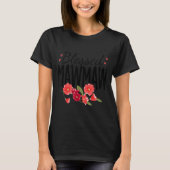 Women Flowers Blessed Mawmaw For Grandparents Moth T-Shirt (Vorderseite)