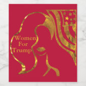 WOMEN FOR TRUMP WEINETIKETT (Einzelnes Label)