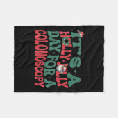 Women Gi Nurse Christmas Endoscopy Technician Endo Fleecedecke (Vorderseite (Horizontal))