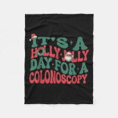 Women Gi Nurse Christmas Endoscopy Technician Endo Fleecedecke (Vorderseite)