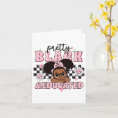 Women Gift Pretty Black And Educated Black African Karte (Gelbe Blume)