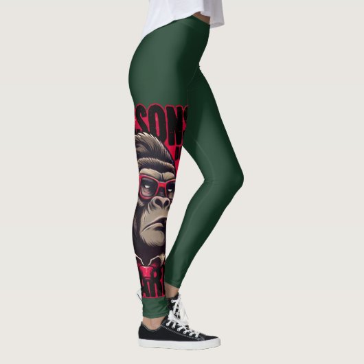 Women Gorilla Boss Lessons Learn Leggings (Rechts)