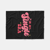 Women Groovy In My Single Era Anti-valentines Divo Fleecedecke (Vorderseite (Horizontal))