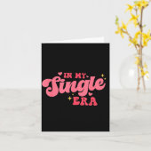 Women Groovy In My Single Era Anti-valentines Divo Karte (Gelbe Blume)