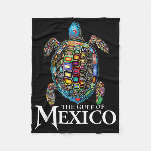 Women Gulf Of Mexico Forever Mexican Souvenir Sea  Fleecedecke (Vorderseite)