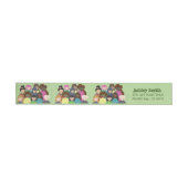 Women history month green return address labels (Person)