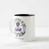 Women I Am The Storm Lymedema Awareness Zweifarbige Tasse (Vorderseite Links)
