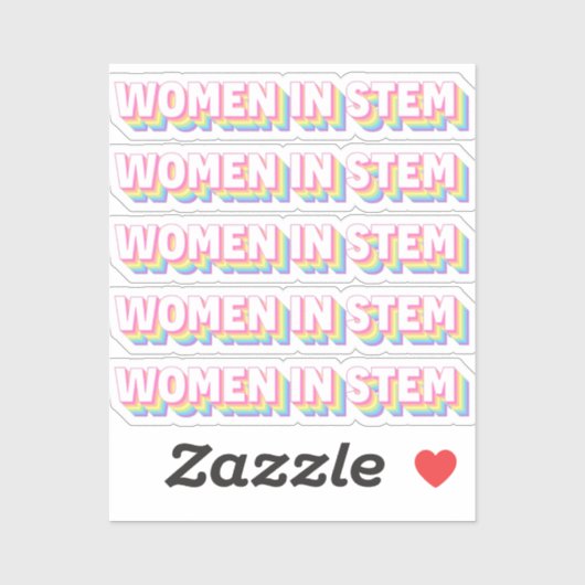 Women in STEM sticker (Blatt)