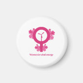 Women in Wind Energy – Feminist Gift Magnet (Vorne)