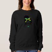 Women Jamaica Pride Jamaica Reggae Music Roots Jam Sweatshirt (Vorderseite)