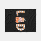 Women Labor And Delivery Nurse Fall Pumpkins Thank Fleecedecke (Vorderseite (Horizontal))