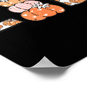 Women Labor And Delivery Nurse Fall Pumpkins Thank Poster (Ecke)