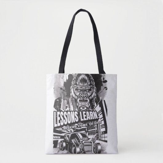 Women Legendary Gorilla Lessons Learn Tote Tasche (Vorderseite)