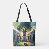 women llegging covered kids dreams tasche (Rückseite)