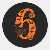 Women Men Couple Halloween Costume 6 7 Rizz Six Se Runder Aufkleber (Vorderseite)