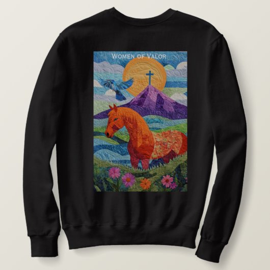 Women of Valor Men's sweatshirt (Design Rückseite)