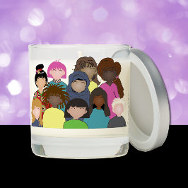 Women Portrait Scented Jar Candle