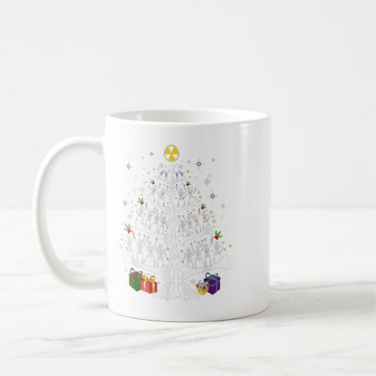 Women Radiology Skeleton Christmas Tree Xray Tech  Kaffeetasse (Links)