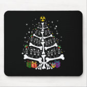 Women Radiology Skeleton Christmas Tree Xray Tech Mousepad (Vorne)