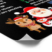 Women Retro 12 Days Of Ultrasound Tech Christmas S Poster (Ecke)