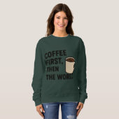 Women’s Coffee Quote Hoodie (Vorne ganz)