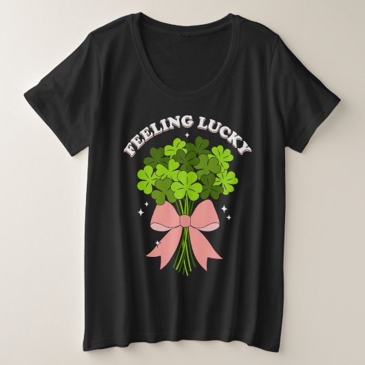 Women’s cute St.Patrick’s Day Große Größe T-Shirt (Design vorne)