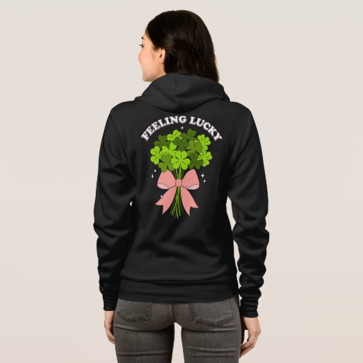 Women’s cute St.Patrick’s Day Hoodie (Schwarz voll)