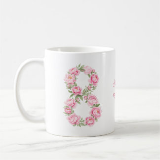 Women’s Day Peony Flower for March 8  Kaffeetasse