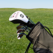 Women’s Golf League Pink Cart Logo Message Golf Headcover (In SItu)