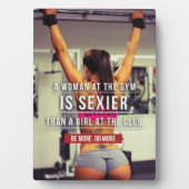 Women’s Gym Workout Motivational Fotoplatte (Vorderseite)