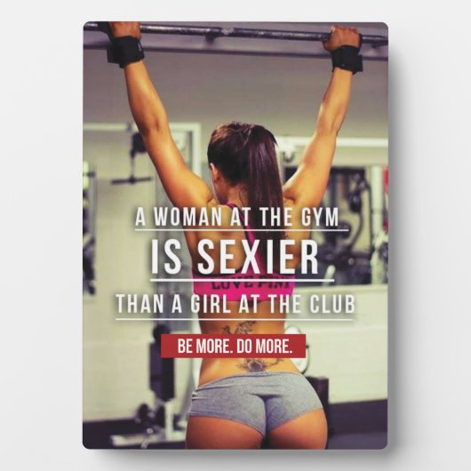 Women’s Gym Workout Motivational Fotoplatte (Vorderseite)
