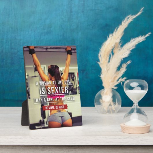 Women’s Gym Workout Motivational Fotoplatte (Seite)