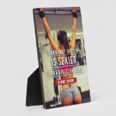 Women’s Gym Workout Motivational Fotoplatte (Seite)