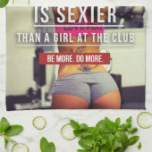 Women’s Gym Workout Motivational Handtuch (Gefaltet)