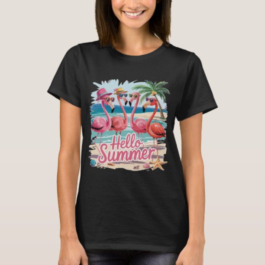 Women’s “Hello Summer” T-Shirt (Vorderseite)