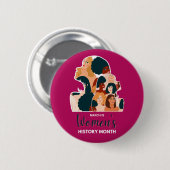 Women’s History Month 2026 Button (Vorne & Hinten)
