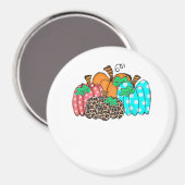 Women’s Pumpkin Leopard Print Graphic It’s Fall Y’ Magnet (Vorderseite/Rückseite)