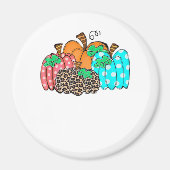 Women’s Pumpkin Leopard Print Graphic It’s Fall Y’ Magnet (Vorne)