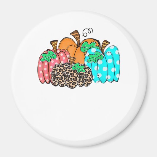 Women’s Pumpkin Leopard Print Graphic It’s Fall Y’ Magnet (Vorne)