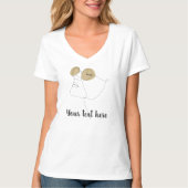 Women’s T-Shirt With Custom Text & image (Vorderseite)