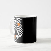 Women Skeleton Pregnancy Announcement Mom Hallowee Kaffeetasse (Vorderseite Links)