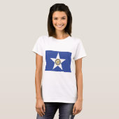 Women T Shirt mit Flag Houston, USA (Vorne ganz)