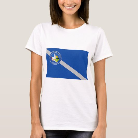Women T Shirt mit Flag Las vegas, USA (Vorderseite)
