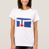 Women T Shirt with Flag of Toronto, Canada (Vorderseite)