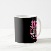 Women Teacher In Progress Coquette Pink Bow Future Kaffeetasse (VorderseiteRechts)