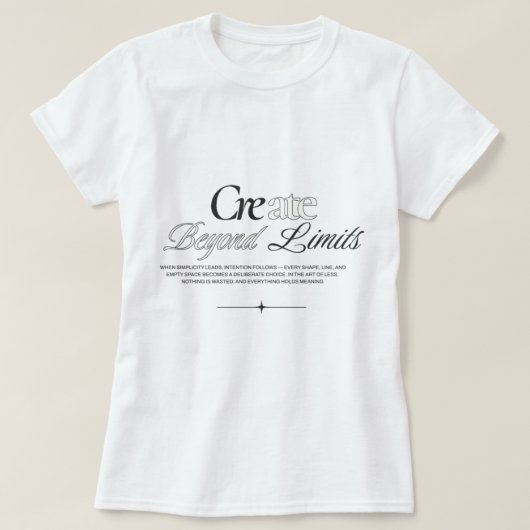 women tshirts design create beyond limits (Design vorne)