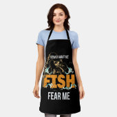 Women Want Me, Fish Fear Me Fishing Schürze (Getragen)