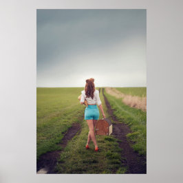 "Women & Weather"-Modell für eine direkte Straßenf Poster