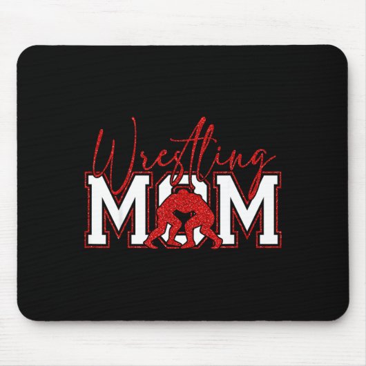 Women Wrestling Mom Funny Wrestle Wrestler Mothers Mousepad (Vorne)